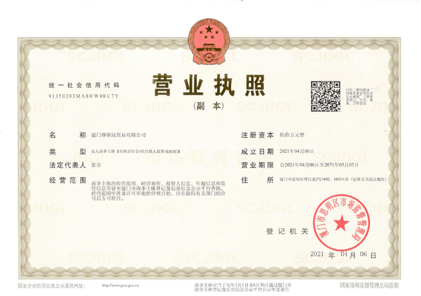 China N.S.E AUTOMATION CO., LIMITED certificaten